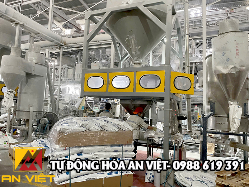 Lắp đặt cân đóng bao hạt nhựa tại Yên Bái